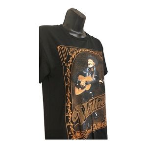 Willie Nelson “outlaw country” black graphic print t-shirt.‎ size small new